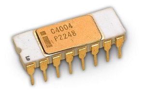 "Intel 4004, maailman ensimmäinen kaupallinen mikroprosessori"